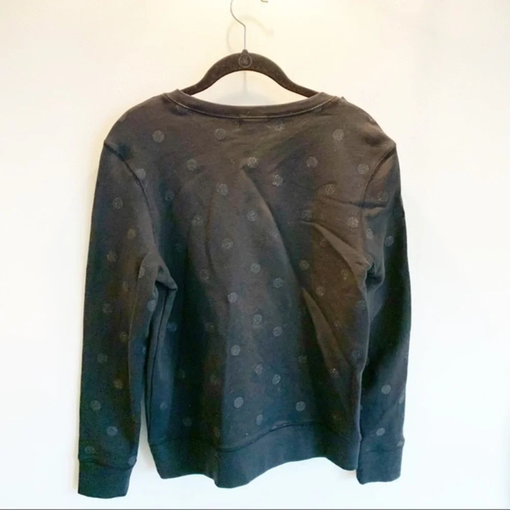 KATE SPADE NEW YORK Glitter Dot Bow Sweatshirt in Size Small